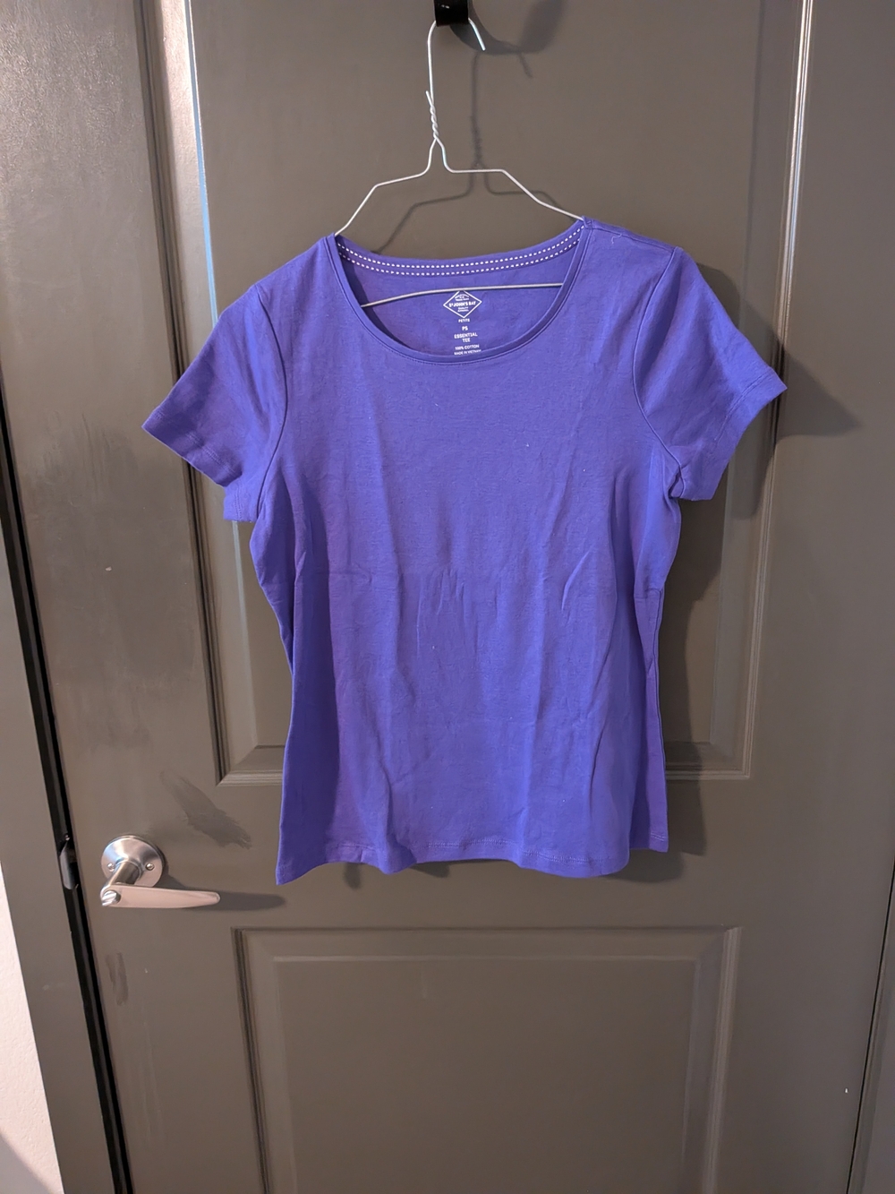 St. John's Bay Purple Short-Sleeve Crewneck Tee